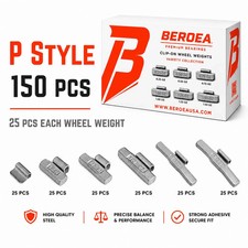 Assortment Clip-on Wheel Weight Balance P 0.25 0.50 0.75 1.0 1.25 1.5 Oz 150pcs Assortment Clip-on Wheel Weight Balance P 0.25 0.50 0.75 1.0 1.25 1.5 Oz 150pcs