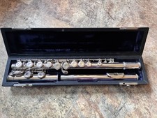 Flute silver plated sapphire By Rossetti London with case