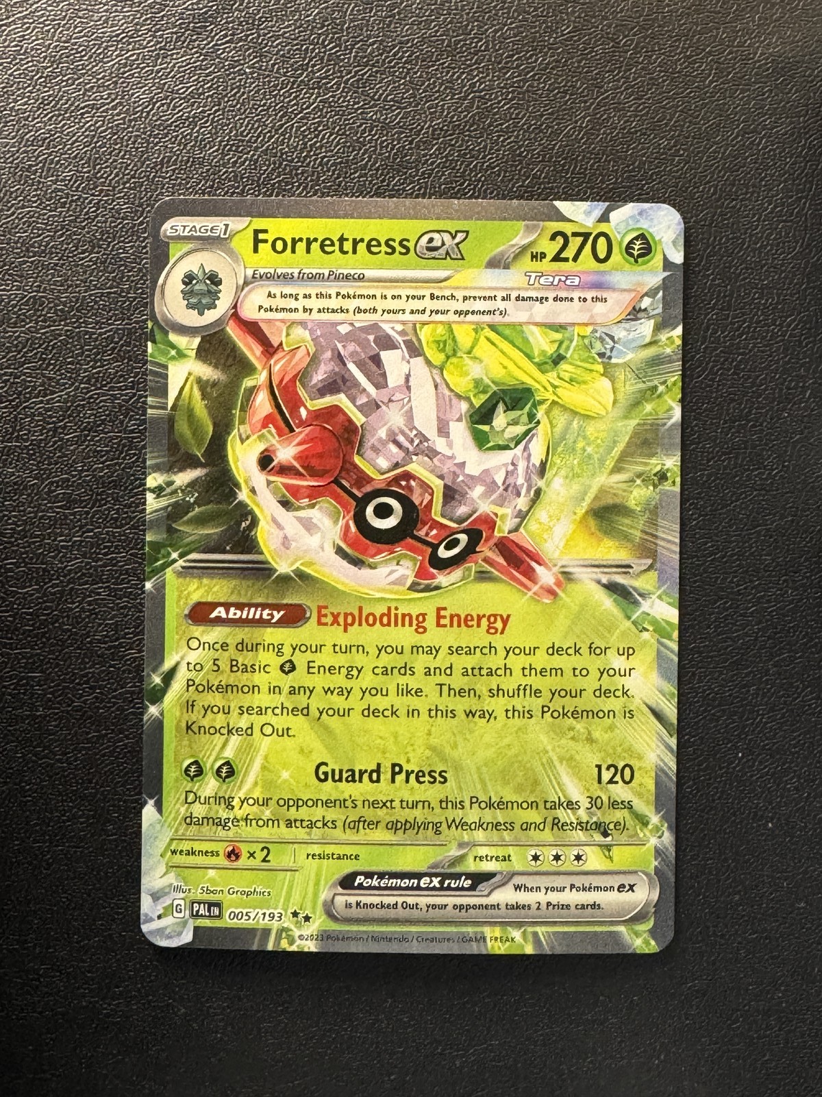 Forretress ex 5/193 Paldea Evolved Double Rare NM