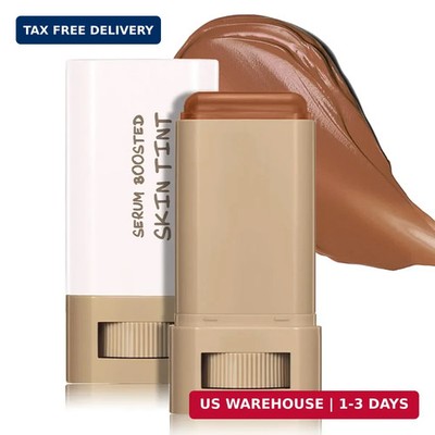 6 Colors Foundation Stick Beauty Balm Serum Boosted Skin Tint, Long-Lasting Cove