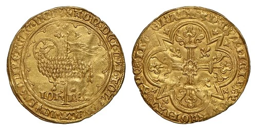 FRANCE. Jean II Le Bon (1350-64) AV Mouton d'Or. NGC MS61 Fr.-280; Ciani 354