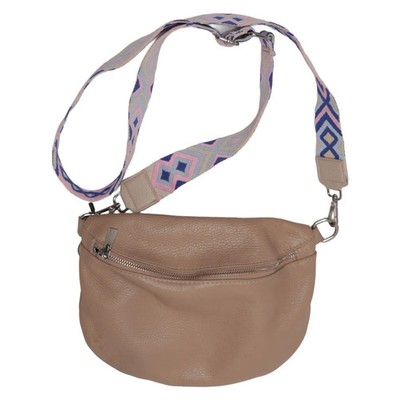 Gürteltasche, Unisex (Erwachsene), Leder, Beige/Mehrfarbig, 28, 2, 21 cm #FEo