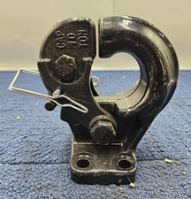 Cap 10 Ton Heavy Duty Towing Equipment Pintle Hook Hitch Black 4 Mount Hole