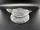 Fenton 5164 CY Crystal Clear Glass Turtle Figurine Paperweight
