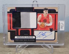 2024 One and One Donovan Clingan Rookie Precision Patch Auto Blue /49 #PJA-DON