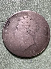 1826 Shilling Great Britain Silver .925 Coin George IV