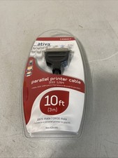 New IEEE-1284 DB25 Male DB25M to CEN36 10 Ft PARALLEL Printer Cable Black