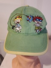 Vintage Rugrats Camp Wee Kids Green Snapback Hat Nickelodeon 90s Tommy Chuckie