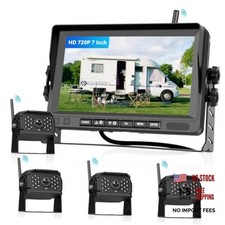 Wireless Backup Camera System Kit, 7 Inch IPS Reversing Monitor with IP68