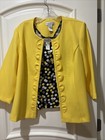Draper & Damon’s Solid Yellow Cardigan And Multi Polka Dot Tank Top Twin Set 12P — photo 7
