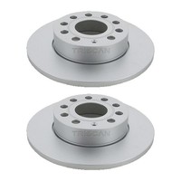 2 Bremsscheiben Voll Ø 256 Mm Triscan Passend FüR U.A. Skoda Octavia