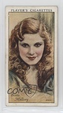 1934 Player's Film Stars Series 1 Tobacco Boots Mallory #36 1i3