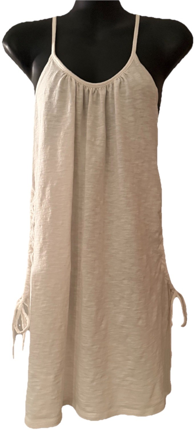 🤍🌞Victoria’s Secret 100% Cotton Swim Open Sided Cover Up Top-White-Size M🌞🤍