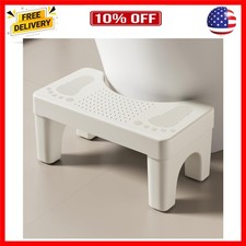 6.7 Inch Toilet Stool Squat Adult, Poop Stool for Bathroom, Non-Slip Squattin...