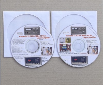 TL-922/A Upgrades Repairs videos & most important Websites embedded in 2 DVDs