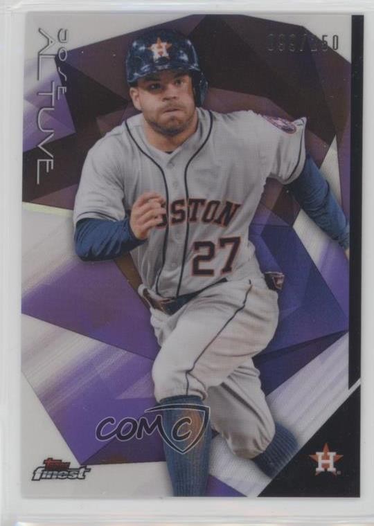 2015 Topps Finest Purple Refractor 99/250 Jose Altuve #27 5kz