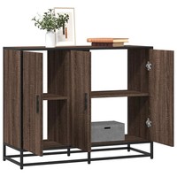 Sideboard Braun Eichenoptik Holzwerkstoff 94X35X76 Cm Kommode