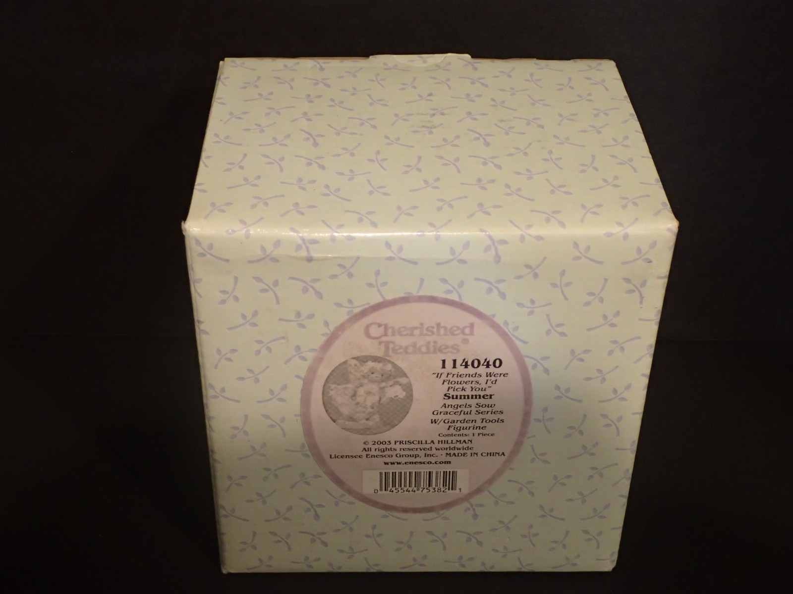 Cherished Teddies Summer 114040 “If Friends Were Flowers, I'd Pick You” w/ Box