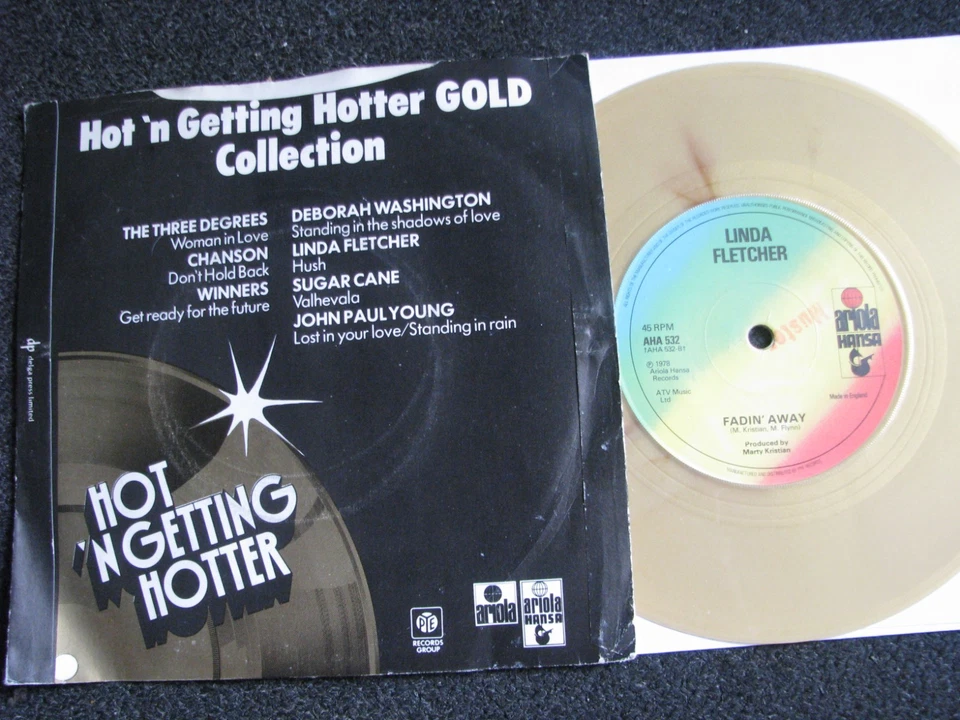 Linda Fletcher-Hush 7"-1978 UK-Ariola Hansa Records-AHA 532-Sample-Musterplatte - Bild 2 von 3