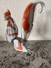 Vintage Murano Style Hand Blown Art Glass Rooster, Cockeral