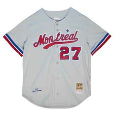 Mens Mitchell  Ness MLB MONTREAL EXPOS COOPERSTOWN AUTHENTIC JERSEY