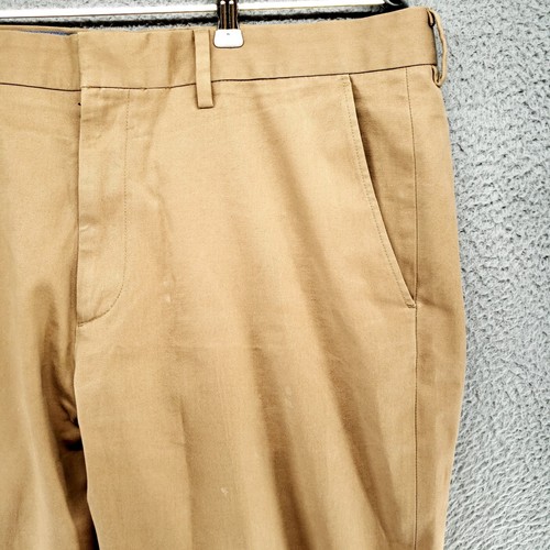 J. Crew Pants Bowery Mens 36x32 Classic Chino Straight Leg Beige Cotton Casual - Picture 6 of 19