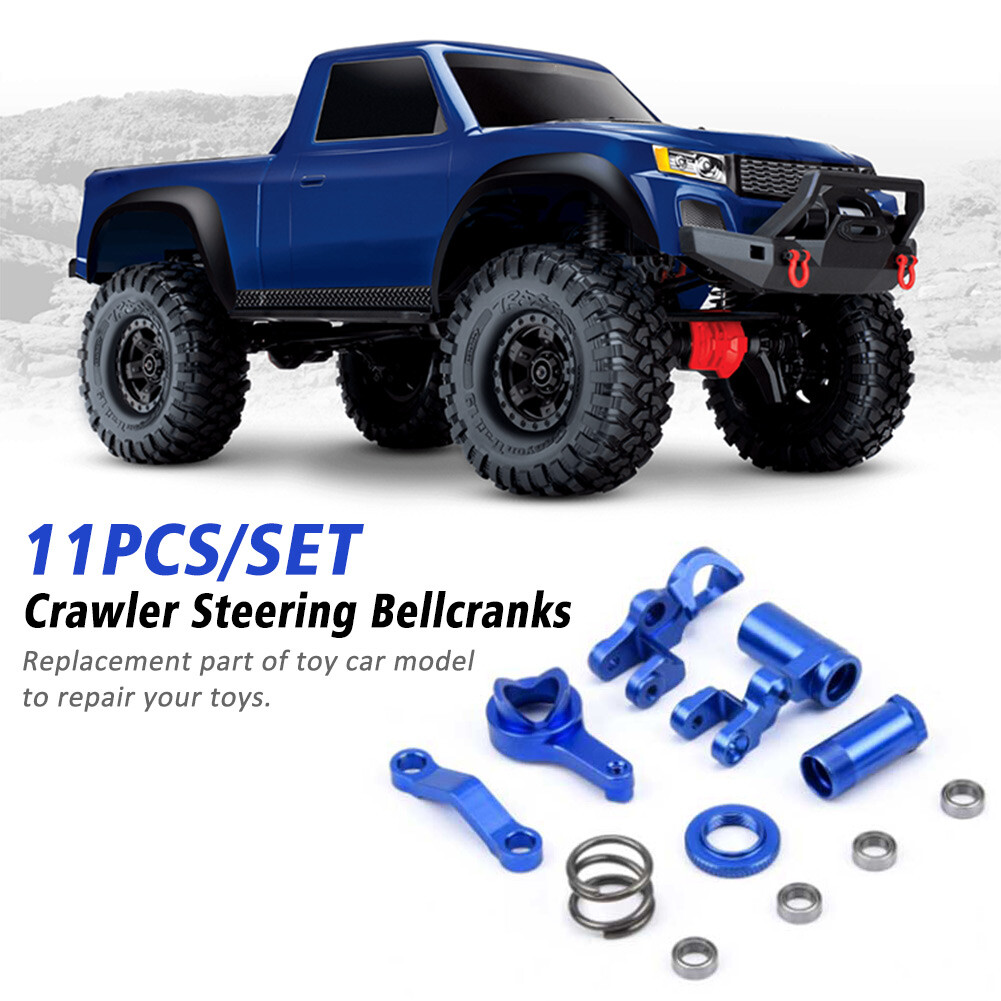 RC Steering Bellcranks Upgrade For 1/10 ECX 2WD Cars - Aluminum Alloy Navy Blue Steering System