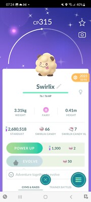 Pokemon Go Shiny Swirlix
