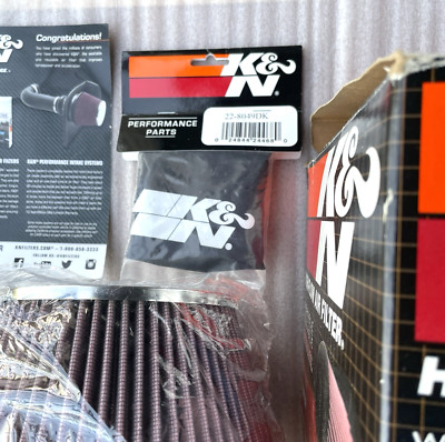 K&N High-Flow Air Filter RC-2960 Washable Reusable and K&N Drycharger 22-8049DK