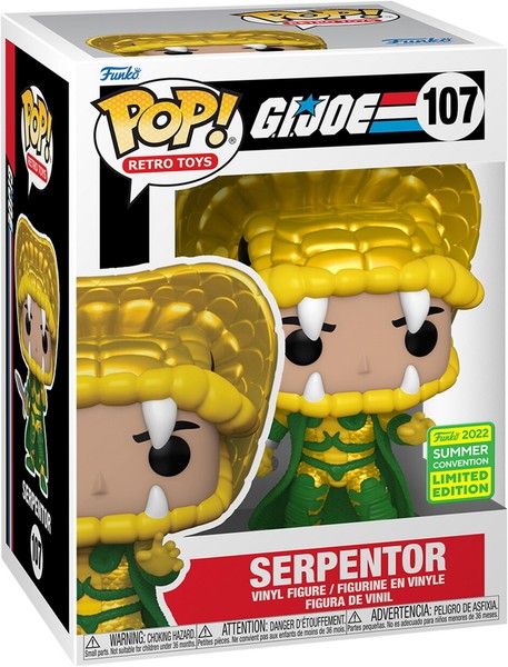 G.I. Joe - Serpentor 107 2022 Sdcc - Funko Pop! - Vinyl Figur-image