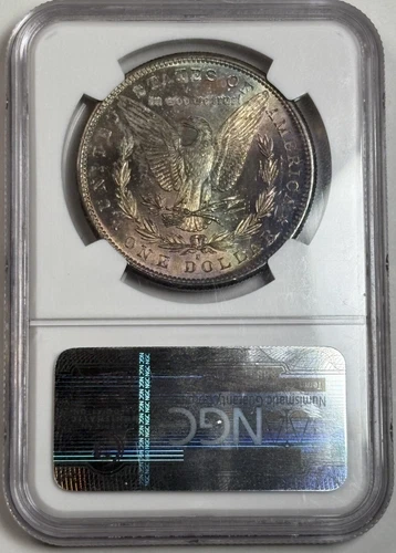 1881 S Toned Morgan $💎💎NGC MS 65💎💎Gorgeous Vibrant Reverse Rainbow 💎💎