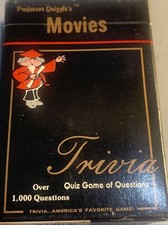 Vintage 1984 Professor Quizzle's Movies Trivia Card Game Deck