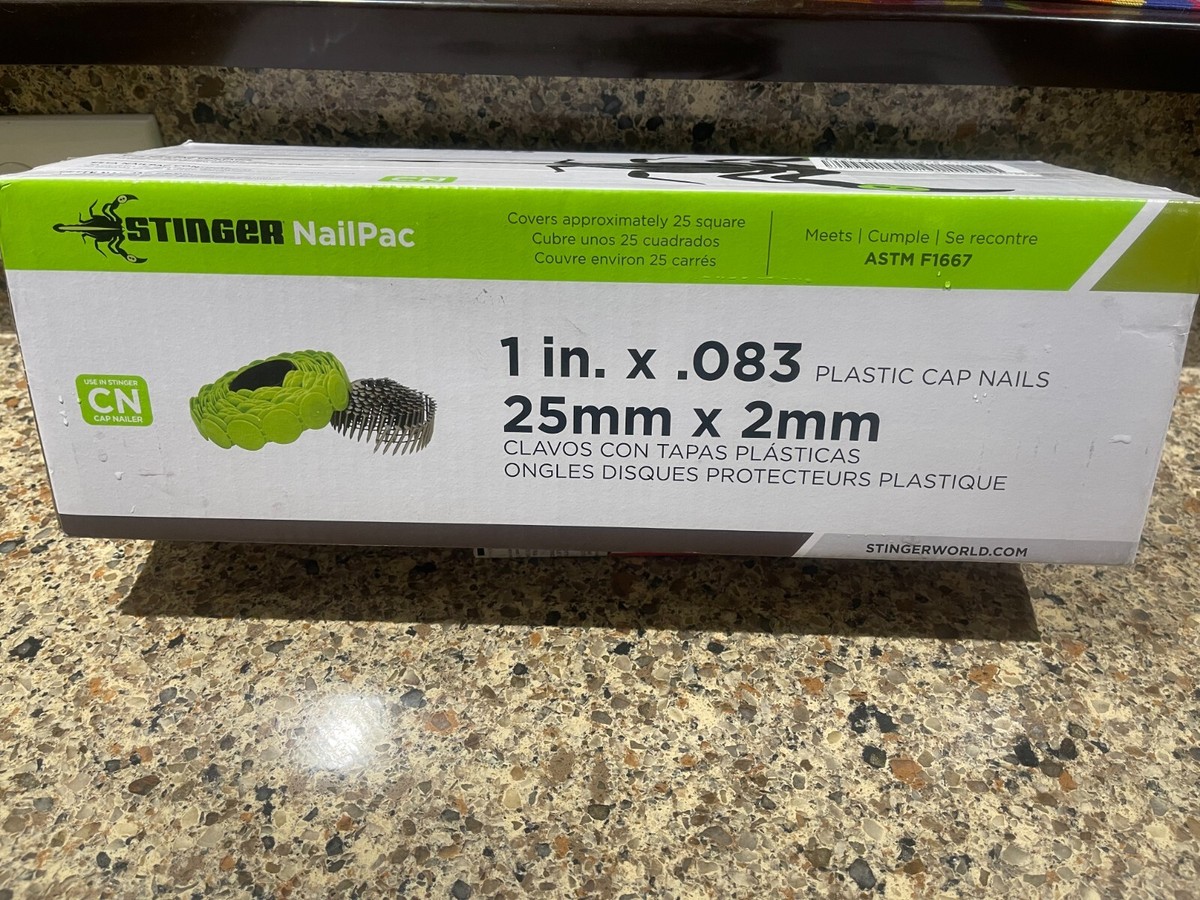 4 Boxes Stinger 0136260 NailPac 1“ X .083(25mm X 2mm) 2000 Per Box
