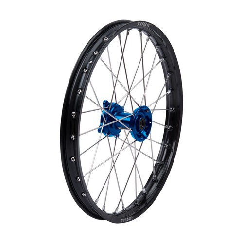 Tusk Impact Complete Wheel Front 19 x 1.40 Black Rim/Silver Spoke/Blue Hub YZ85