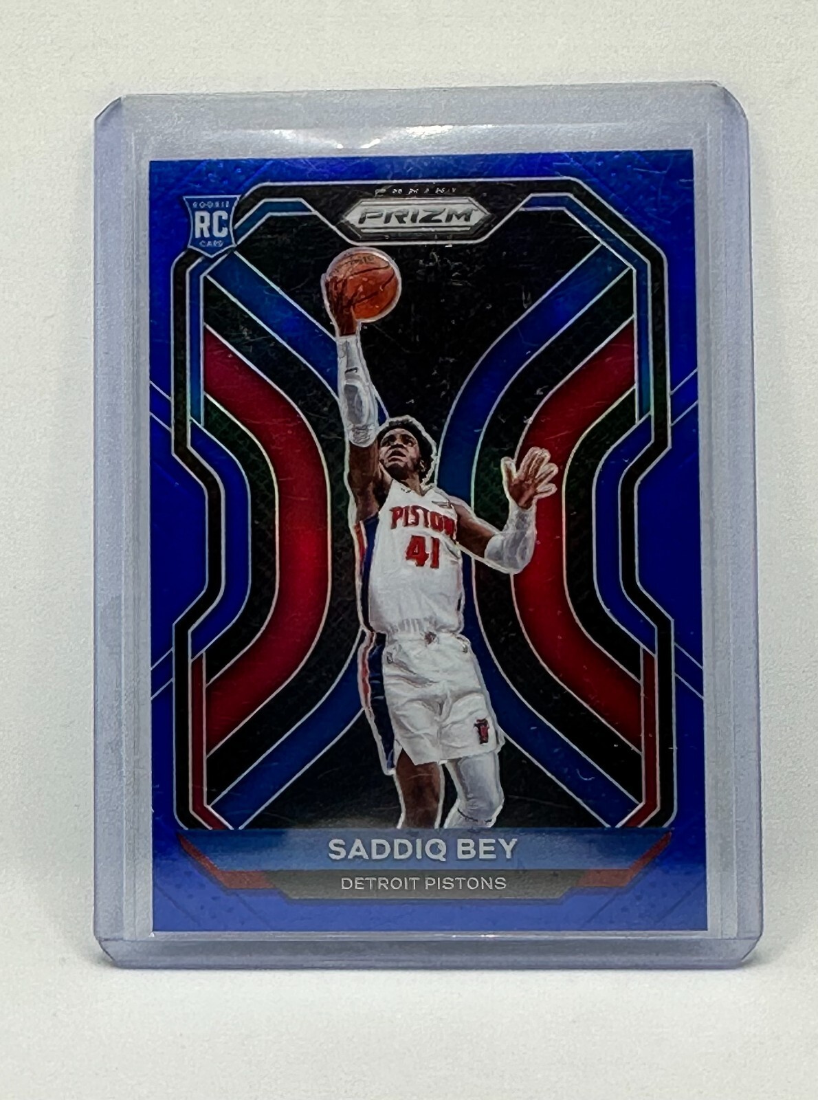 2020 Panini Prizm Blue Saddiq Bey RC Rookie #163/199 SP #284