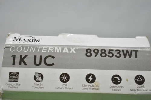 Maxim CounterMax 24" L LED Under Cabinet Light Bar 3000K 12W White 89853WT - Picture 5 of 6