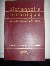 Dictionnaire technique du machinisme agricole, 1959, BE
