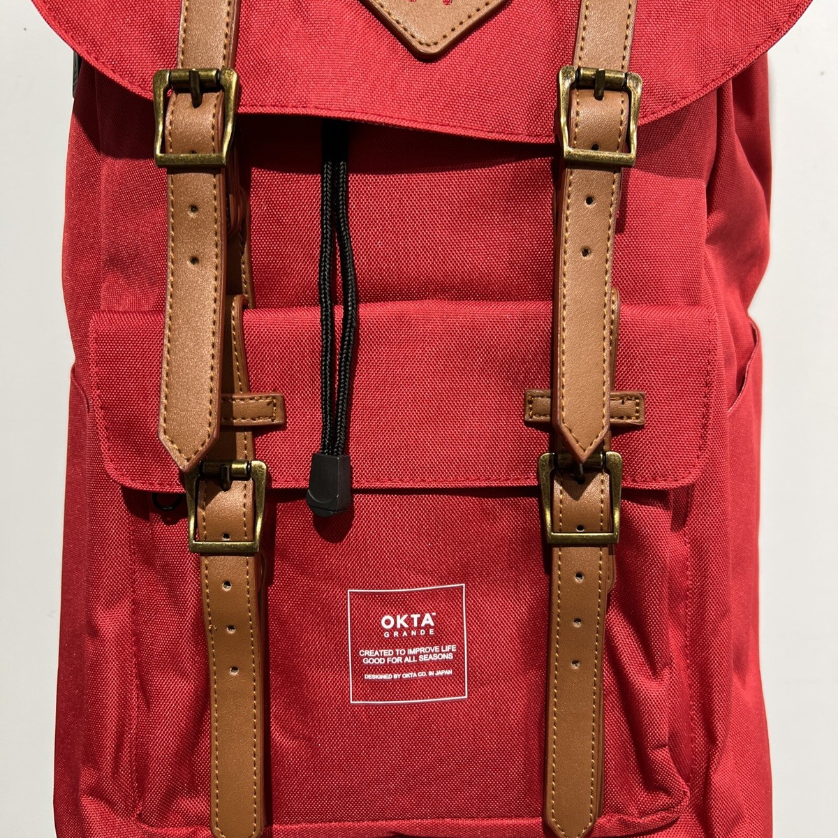 OKTA Grande Backpack Red Travel Laptop Hiking Bookbag | eBay