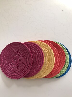 Rainbow Drink Coasters Set of 8 Multi-Colored Coasters
