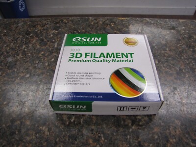 ESUN ABS Black 3D Filament 3.00mm 0.5Kg - NEW in box - Quantity