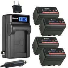 Kastar NP-F780 Battery LCD AC Charger for Sony CN-216 CN-304 LED Video Light