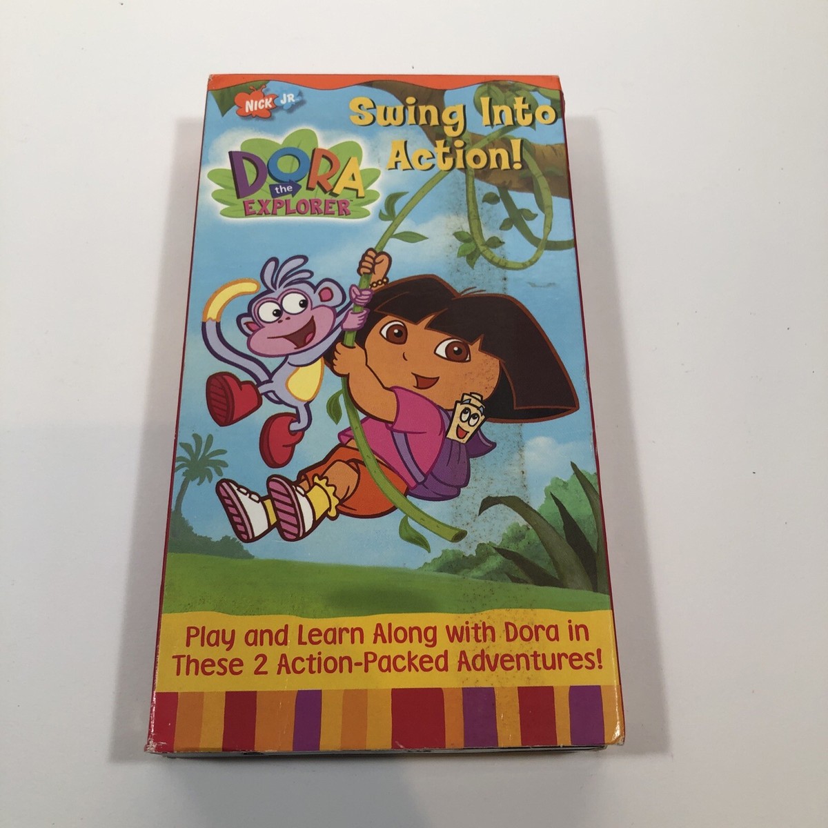Dora The Eplorer Swing Into Action VHS Used VCR Video Tape Movie
