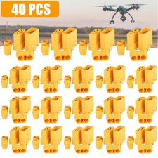 40Pc Male Female XT90 Connector 4.5mm Adapter Protective For RC Battery US Stock
