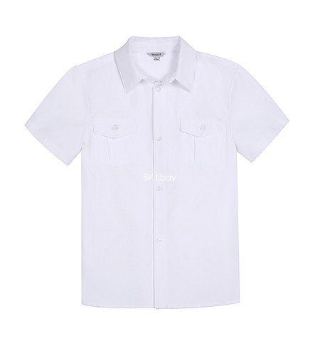 Bienzoe Boys Short Sleeve Button Up Shirt for School - Picture 19 of 67