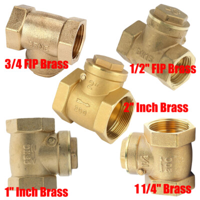 1 1/4'' 2'' Inch Brass Swing IPS 200WOG Check valve Threaded Plumbing Fitting