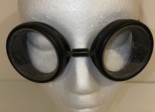 Vintage Willson Motorcycle Aviator Pilot Round Goggles Eyeglasses Steampunk HTF