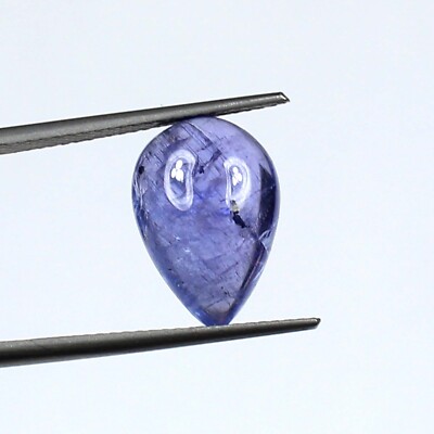 Tansnat Natural Blue Tanzanite Cabochon Pear Shape 14.3x9.8x4.3 MM Polished ...
