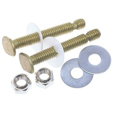 Do it 5/16 In. x 2-1/4 In. Brass Plated Steel Toilet Bolts 405477