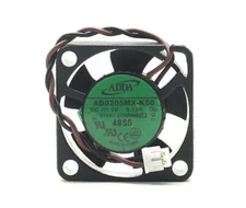 ADDA AD0205MX-K50 DC 5V 0.13A 25X25X6MM 2-PIN Ultra-thin Micro Cooling Fan #