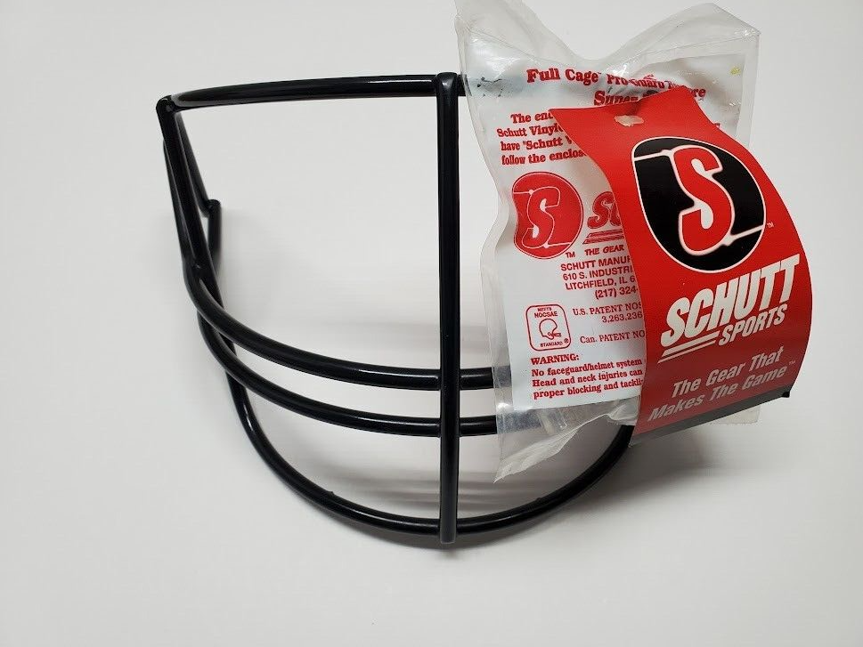 New Schutt VinylGuard Super Pro AII Black Football Helmet Facemask ...